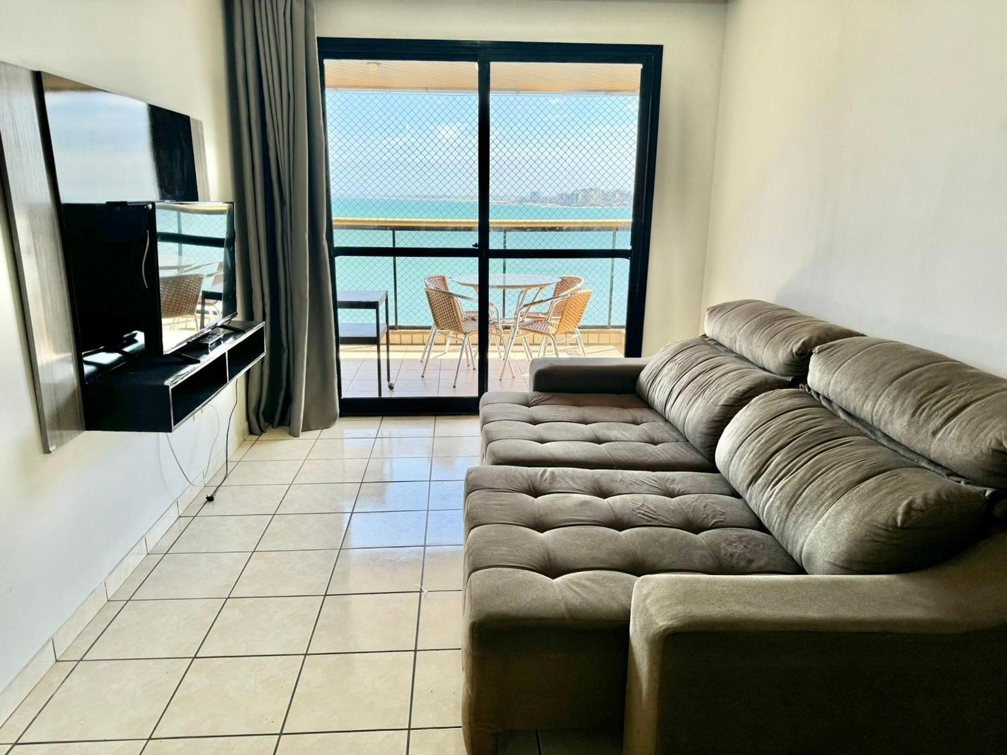 Praia Do Morro - Apt. Canto Nobre, Frente Total Para O Mar, 4 Quartos 1 Vaga De Garagem, 2 Banheiros Guarapari Exterior foto